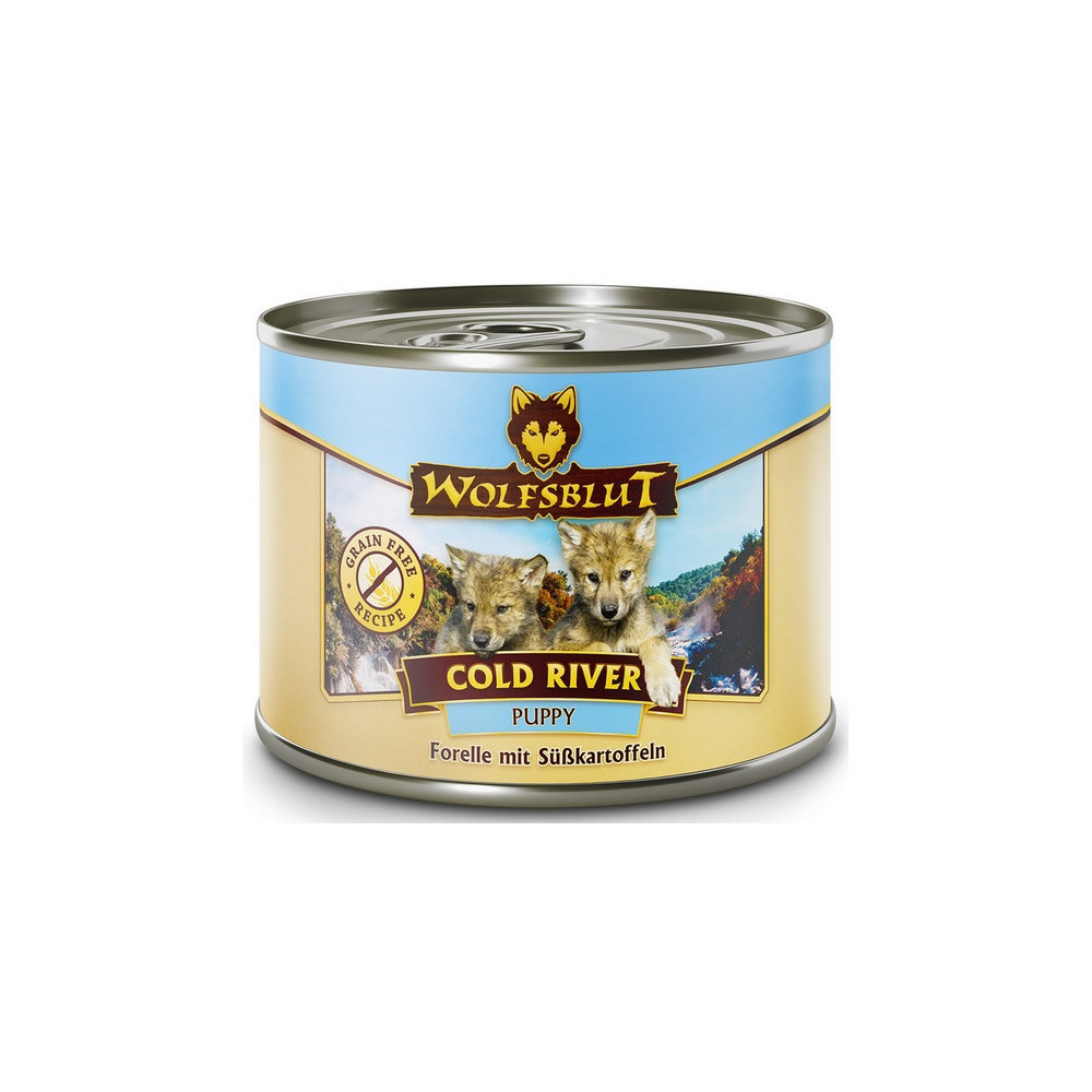 Wolfsblut Dog Puppy Cold River - pstrąg i bataty puszka 200g