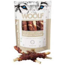 Woolf Chicken & Rawhide Twister 100g