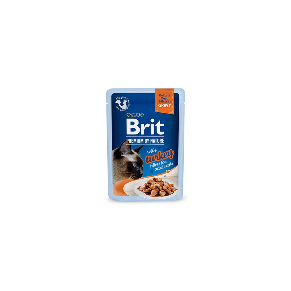 Brit Premium Cat Fillets with Turkey sos saszetka 85g