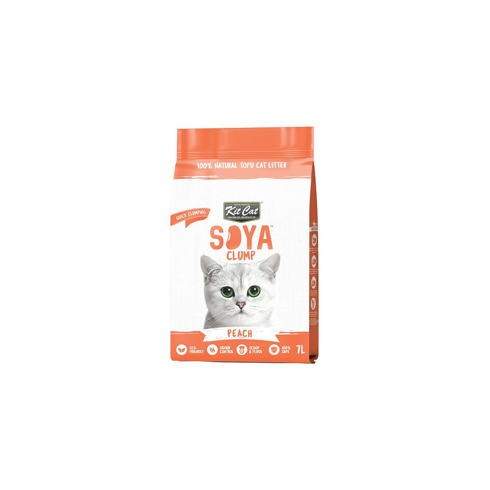 Kit Cat Żwirek ECO SoyaClump Peach 7L / 2,5kg