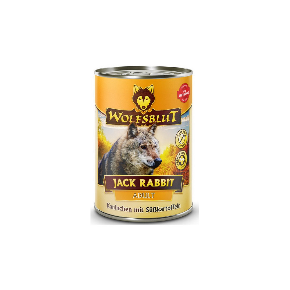 Wolfsblut Dog Jack Rabbit - królik, zając i bataty puszka 395g