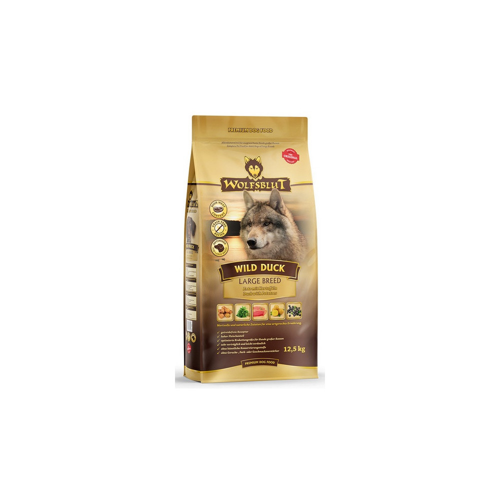 Wolfsblut Dog Wild Duck Large - kaczka i ziemniaki 12,5kg