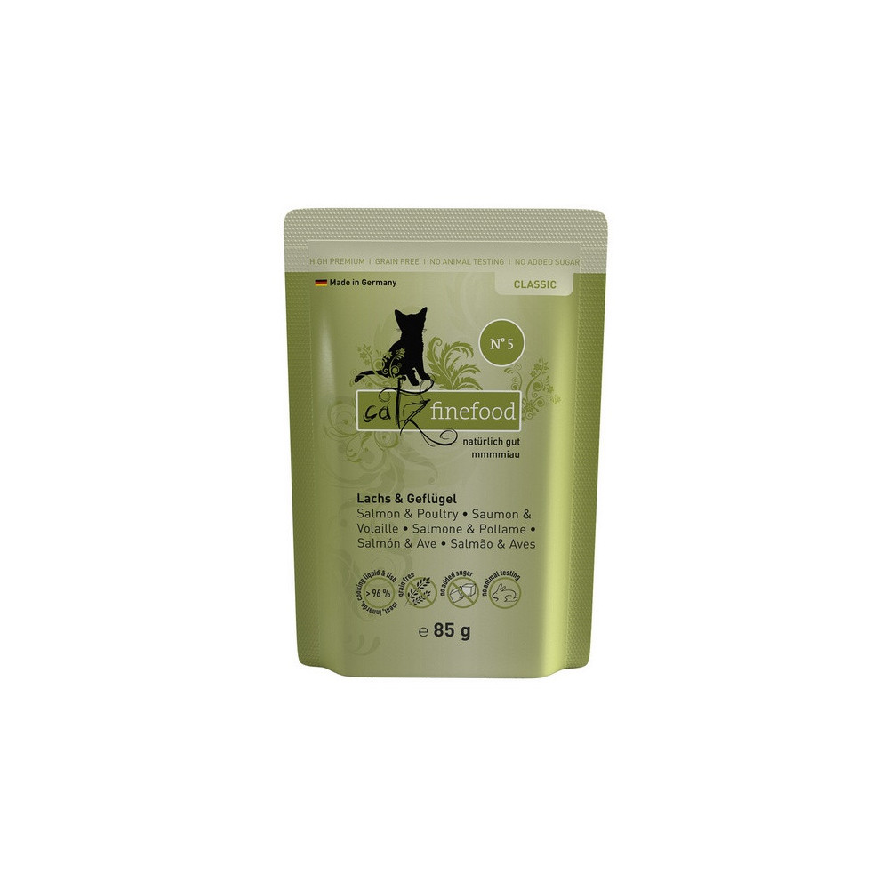 Catz Finefood Classic N.05 Łosoś i drób saszetka 85g