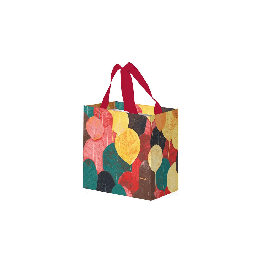 Torba Mini Kolorowe Listki 10L bordowe
