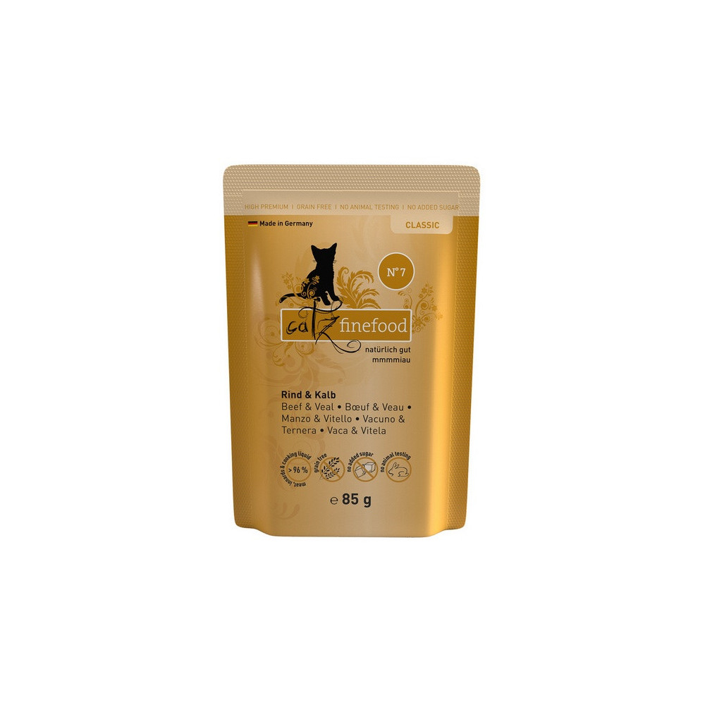 Catz Finefood Classic N.07 Wołowina i cielęcina saszetka 85g