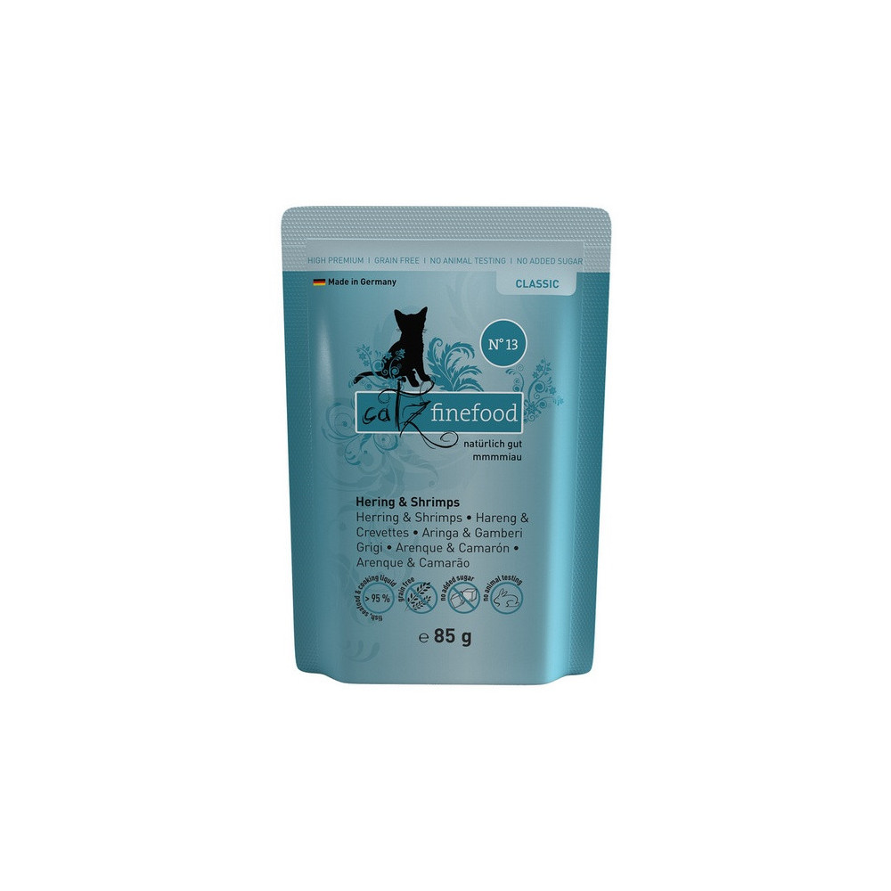 Catz Finefood Classic N.13 Śledź i Krewetki saszetka 85g