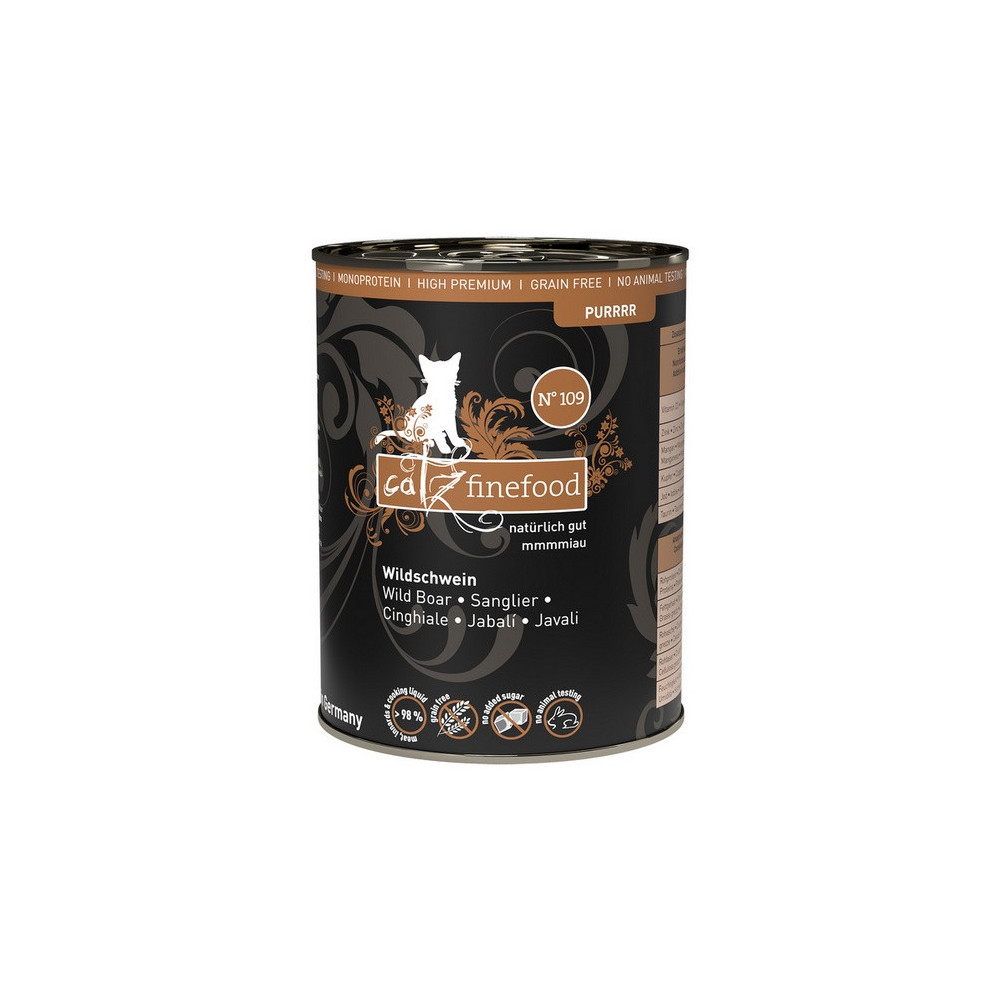 Catz Finefood Purrrr N.109 Dzik puszka 400g