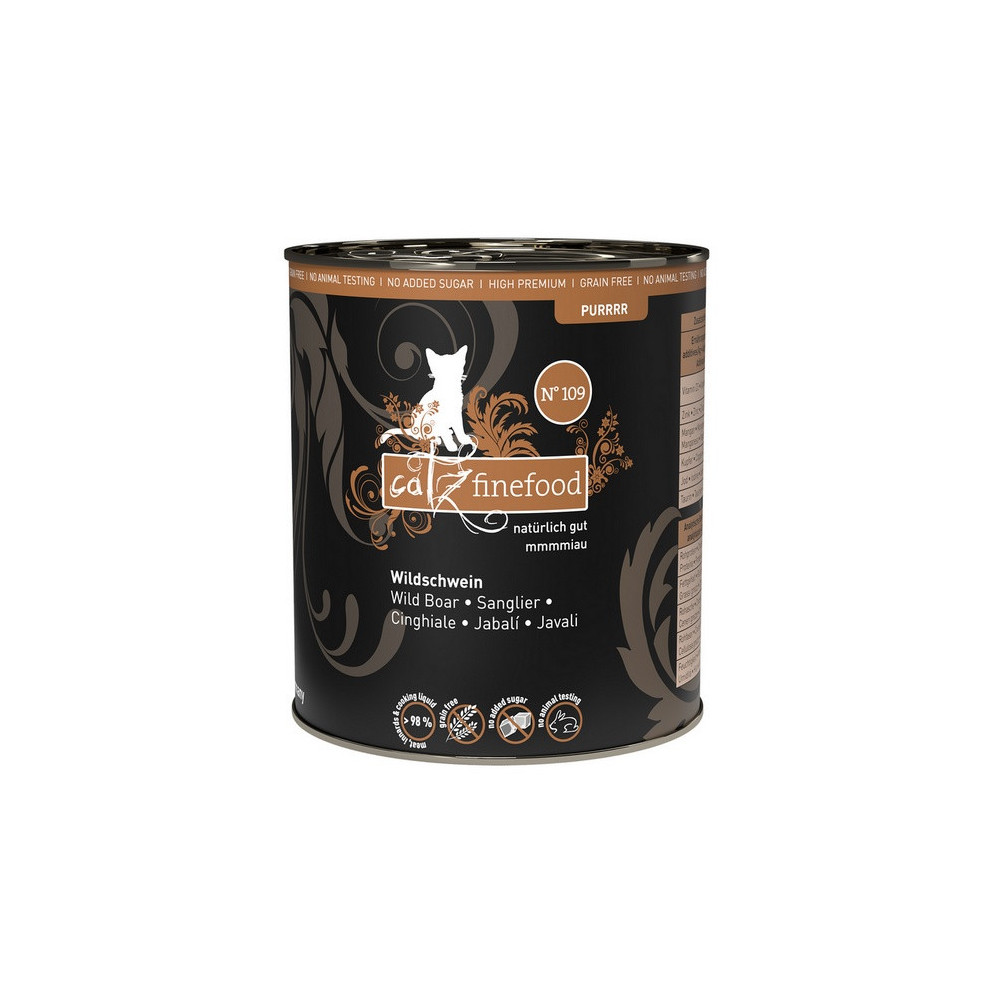 Catz Finefood Purrrr N.109 Dzik puszka 800g