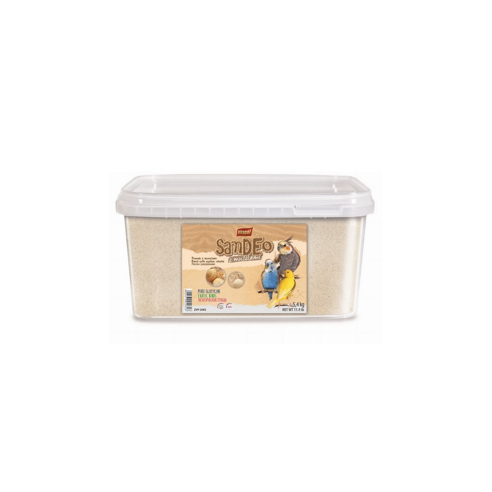 Vitapol Piasek dla ptaków z muszlami wiadro 3L / 5,4kg [2082]