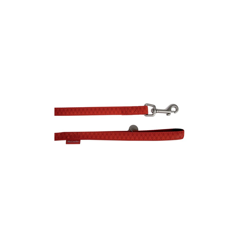Zolux Smycz Mac Leather 20mm/1.2m Czerwona [522020RO]