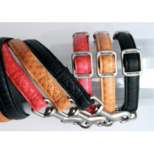 Zolux Smycz Mac Leather 20mm/1.2m Czerwona [522020RO]