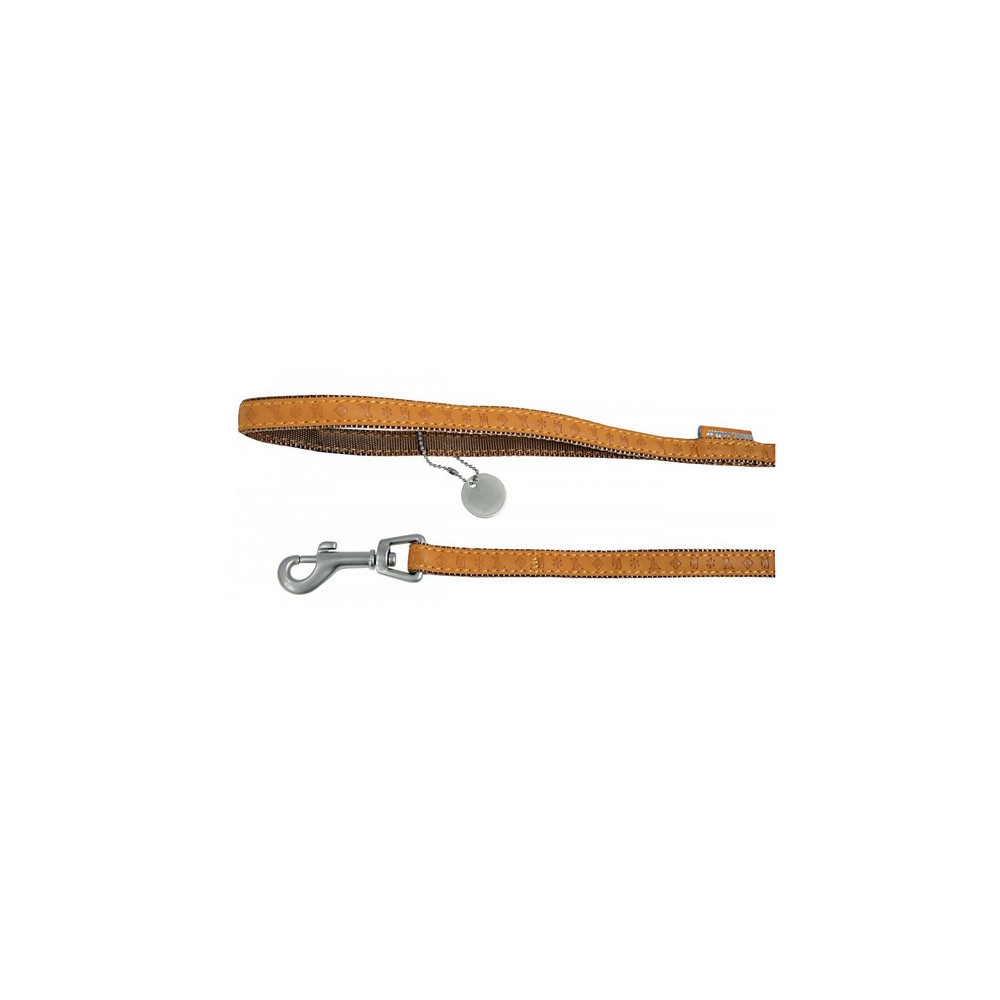 Zolux Smycz Mac Leather 25mm/1.2m Żółta [522025JA]