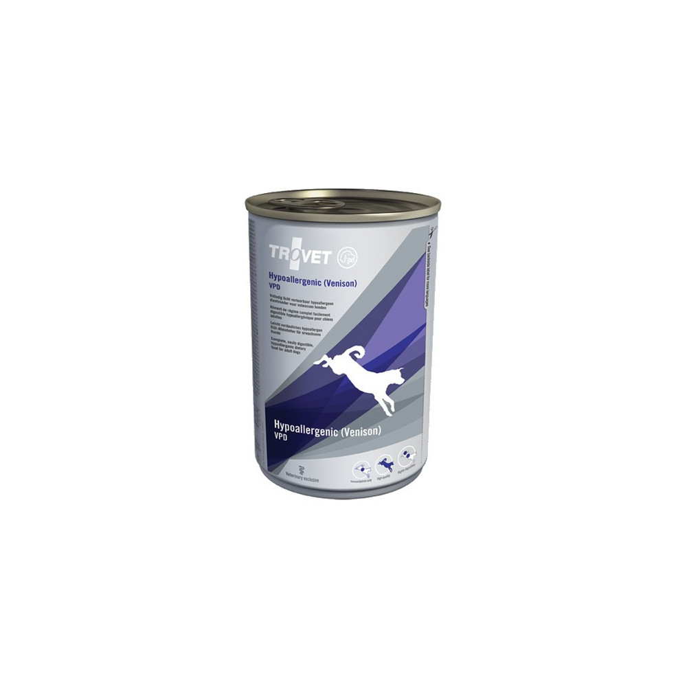 Trovet VPD Hypoallergenic Dziczyzna dla psa puszka 400g