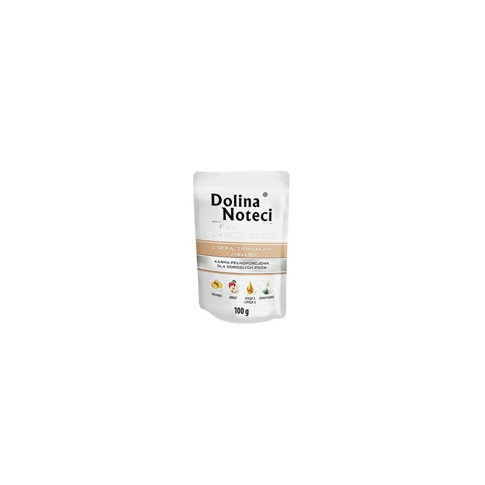 Dolina Noteci Premium Pies Gęś, ziemniaki i jabłko saszetka 100g