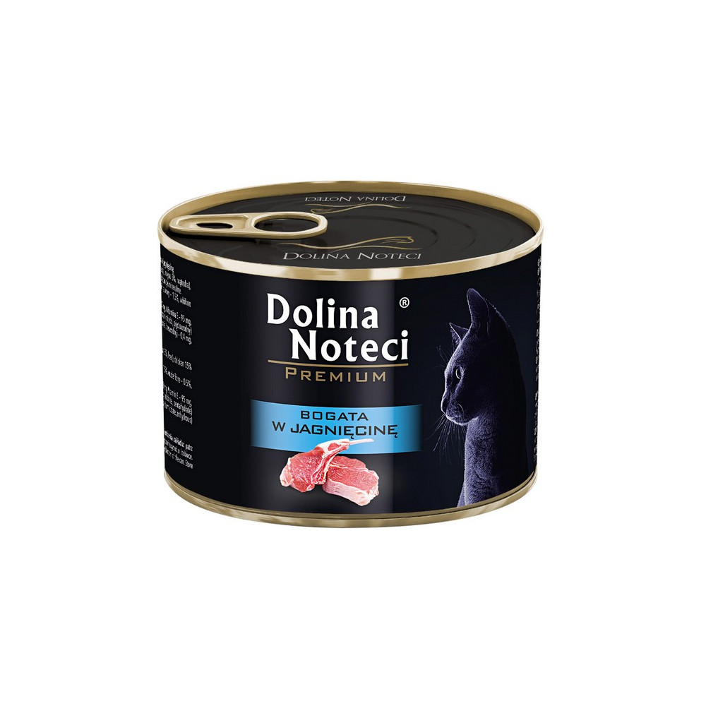 Dolina Noteci Premium Kot Bogata w jagnięcinę puszka 185g