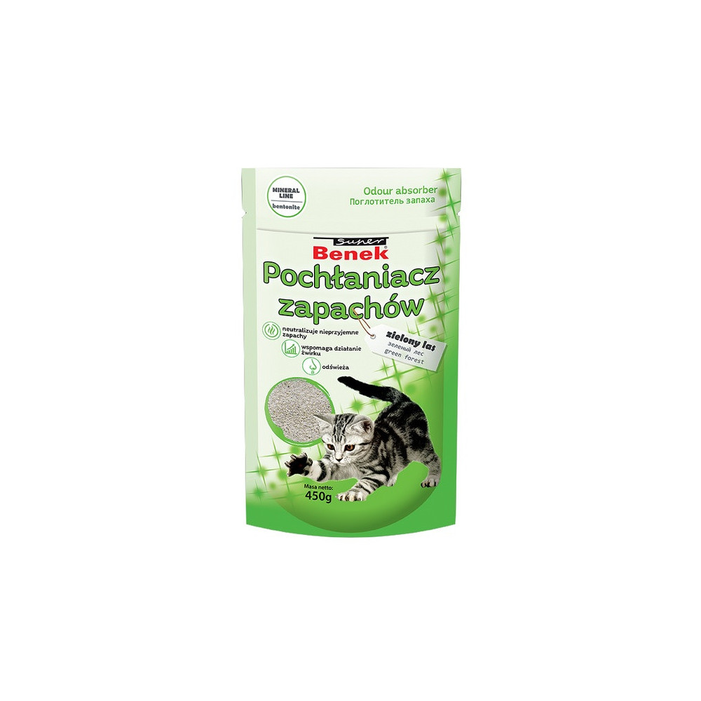 Super Benek Pochłaniacz zapachów - zielony las 0,45kg