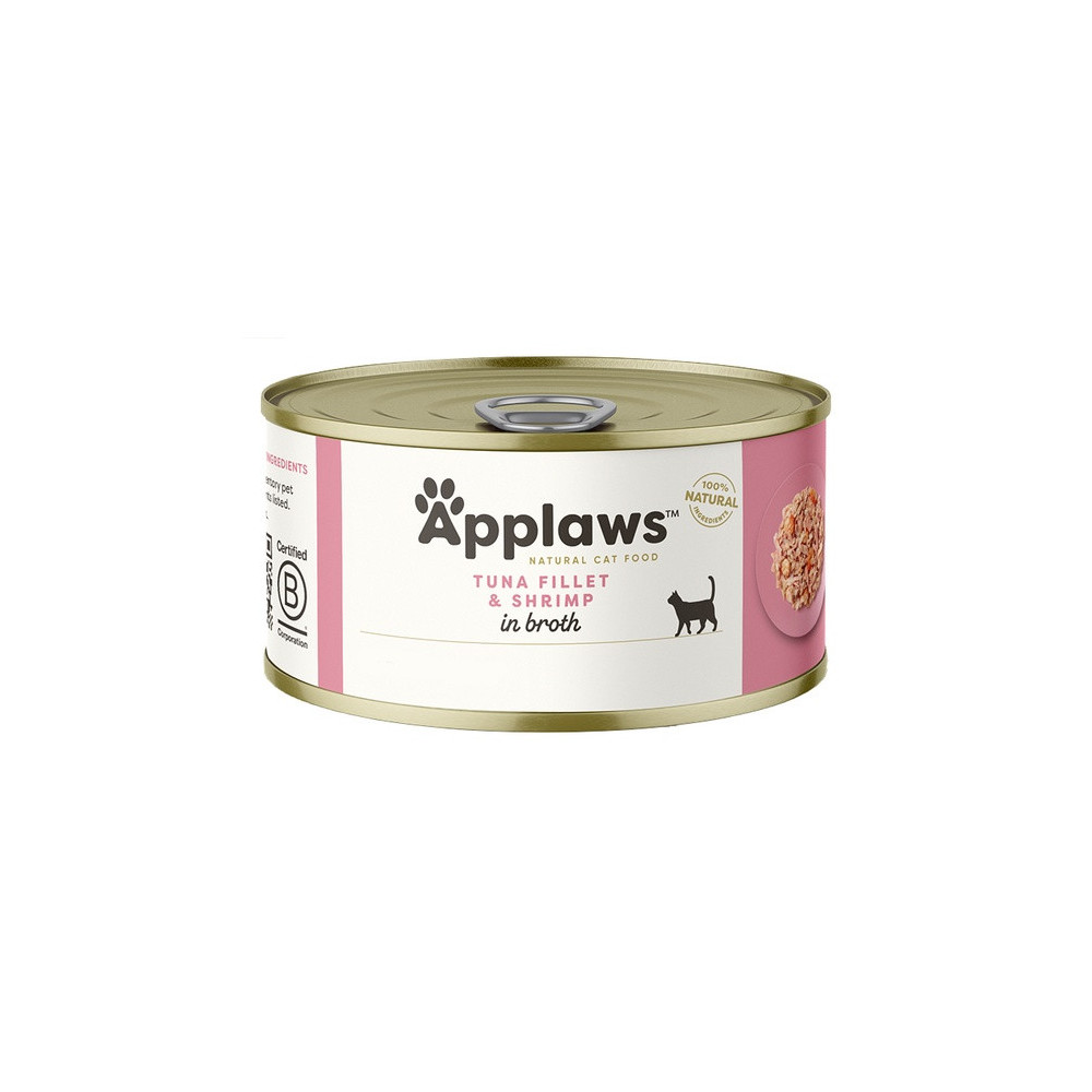 Applaws puszka dla kota Tuńczyk i Krewetki 70g