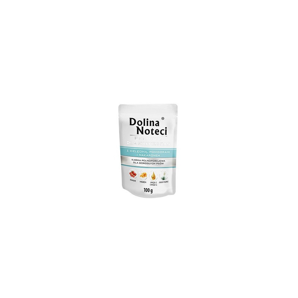 Dolina Noteci Premium Pies Cielęcina, pomidory i makaron saszetka 100g