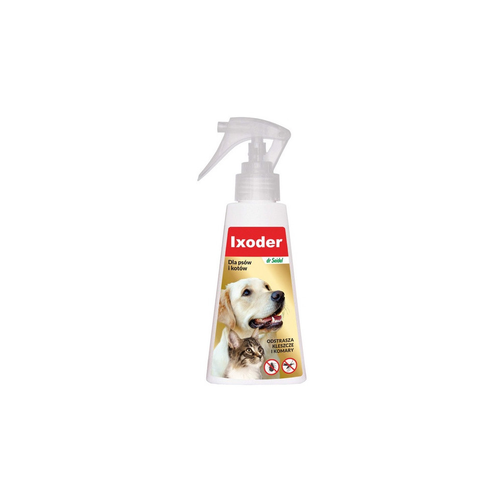 DermaPharm Ixoder Spray odstraszający kleszcze i komary dla psa i kota 100ml