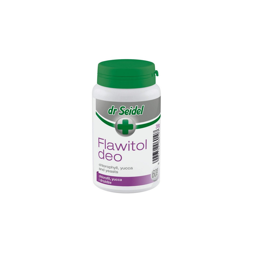 Dr Seidel Flawitol Deo z chlorofilem i Yucca Schidigera 60 tabl.