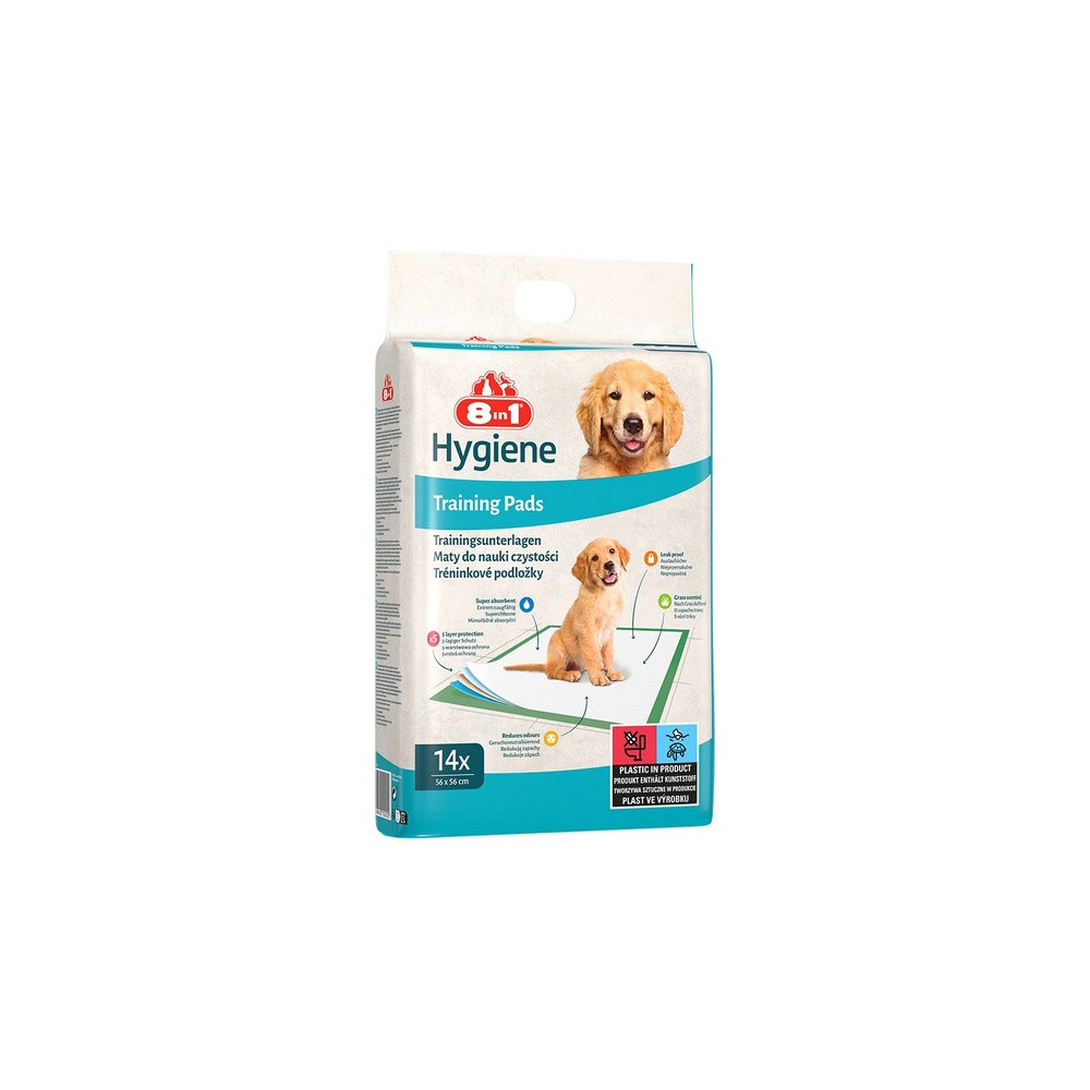 8in1 Mata absorbująca Training Pads 56x56cm - małe opakowanie 14szt