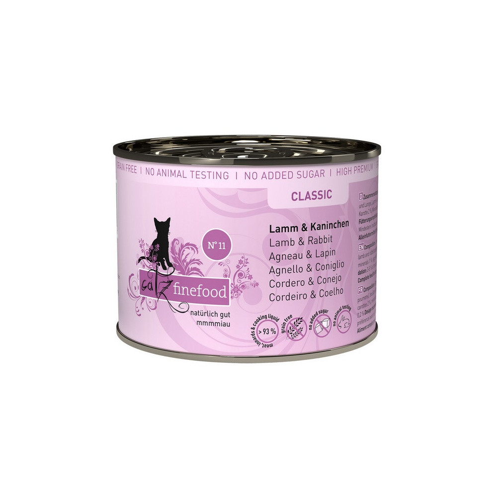 Catz Finefood Classic N.11 Jagnięcina i Królik puszka 200g