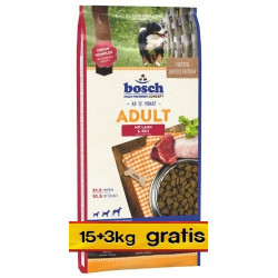 Bosch Adult Lamb & Rice 18kg (15+3kg)