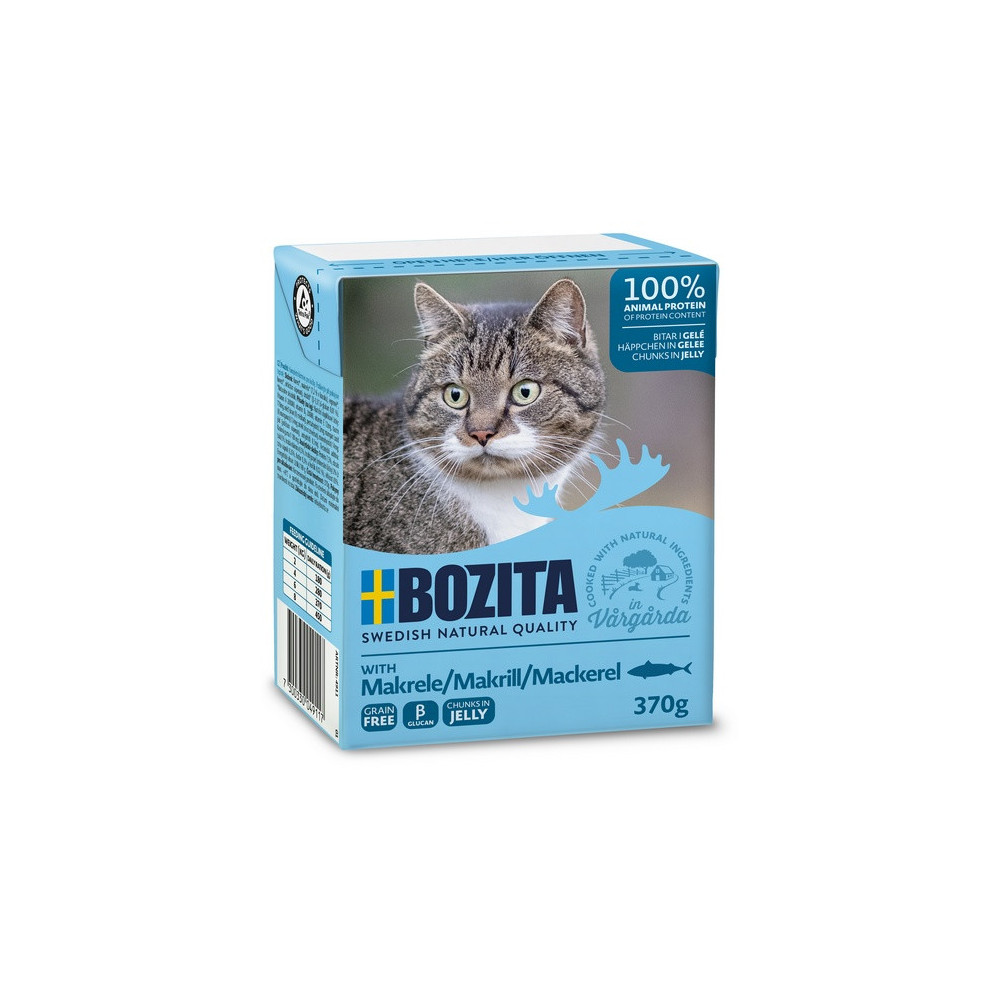 Bozita z Makrelą kawałki w galaretce kartonik 370g