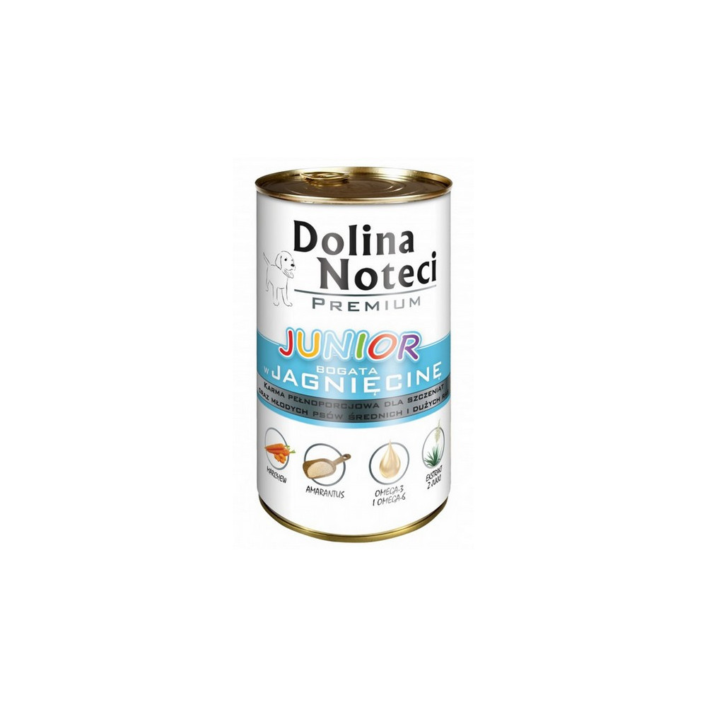 Dolina Noteci Premium Pies Junior Jagnięcina puszka 400g