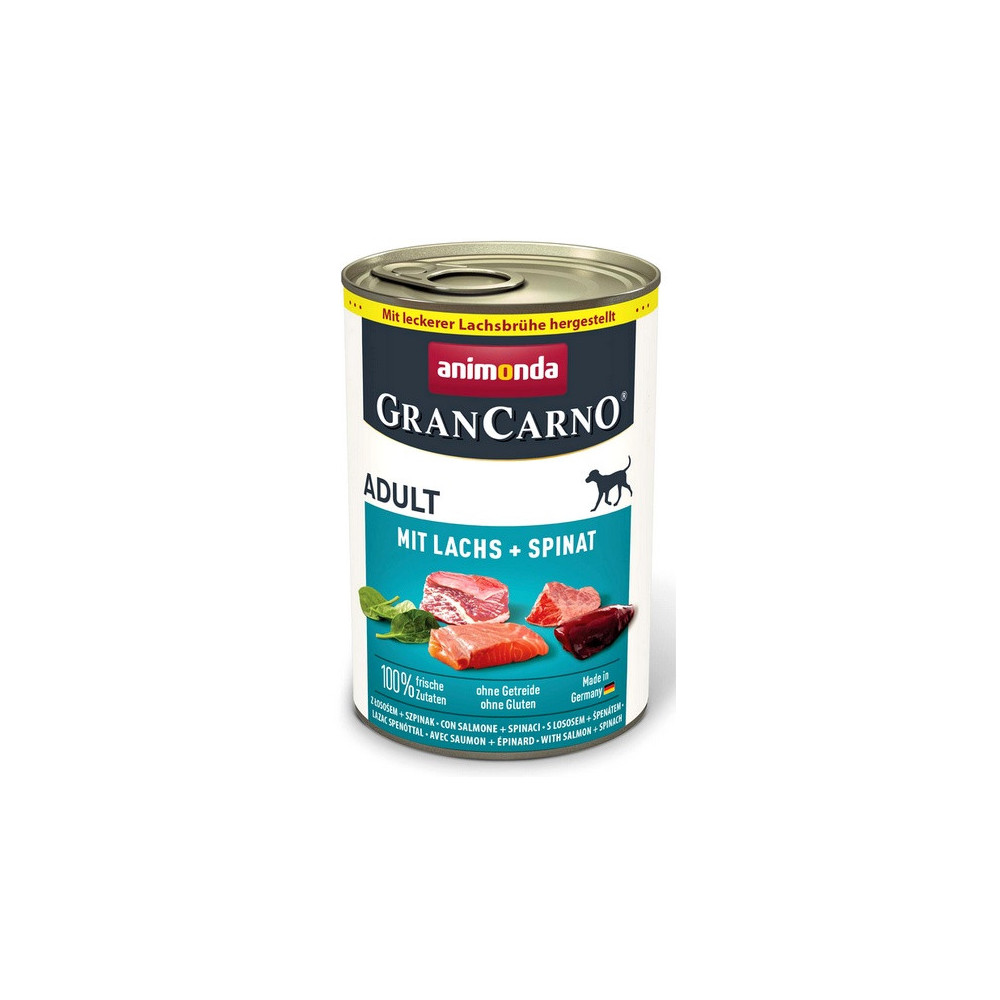 Animonda GranCarno Original Adult Lachs Spinat Łosoś + Szpinak puszka 400g