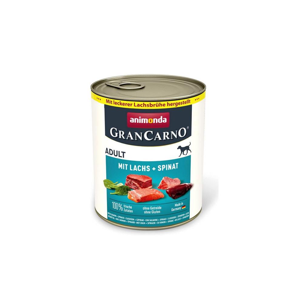 Animonda GranCarno Original Adult Lachs Spinat Łosoś + Szpinak puszka 800g