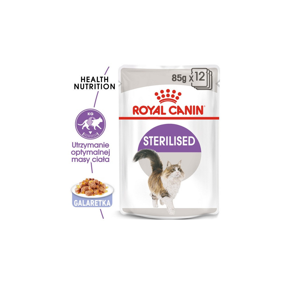 Royal Canin Sterilised w galaretce karma mokra dla kotów dorosłych, sterylizowanych saszetka 85g