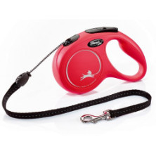 Flexi New Classic Smycz linka M 5m czerwona [FL-2603]