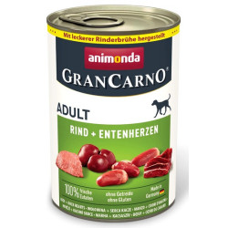 Animonda GranCarno Original Adult Rind Entenherzen Wołowina + Serca kacze puszka 400g