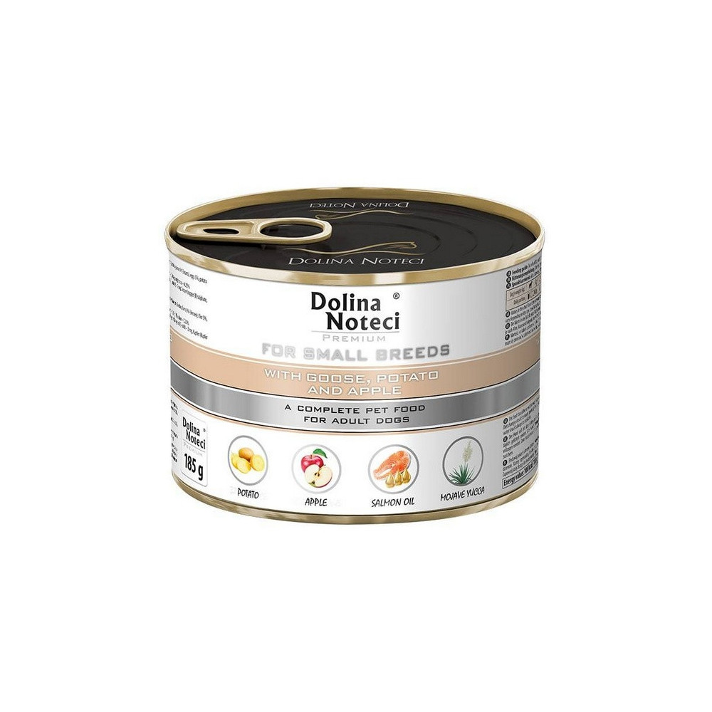 Dolina Noteci Premium Pies Mały Gęś, ziemniaki i jabłko puszka 185g