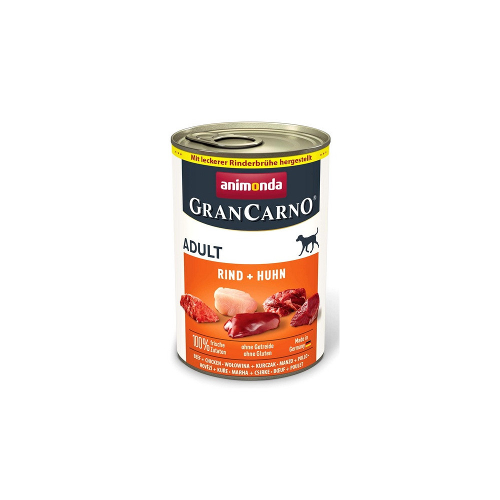 Animonda GranCarno Original Adult Rind Huhn Wołowina + Kurczak puszka 400g