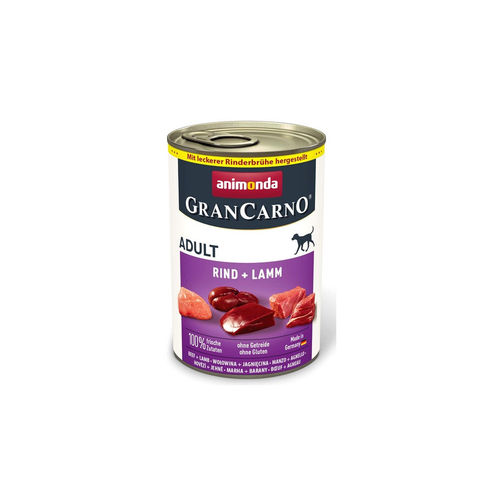 Animonda GranCarno Original Adult Rind Lamm Wołowina + Jagnięcina puszka 400g