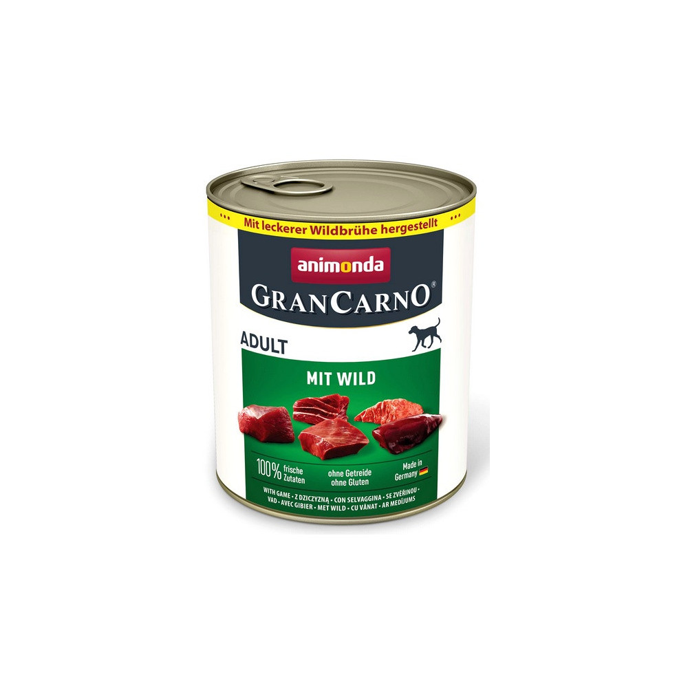 Animonda GranCarno Original Adult Wild Dziczyzna puszka 800g