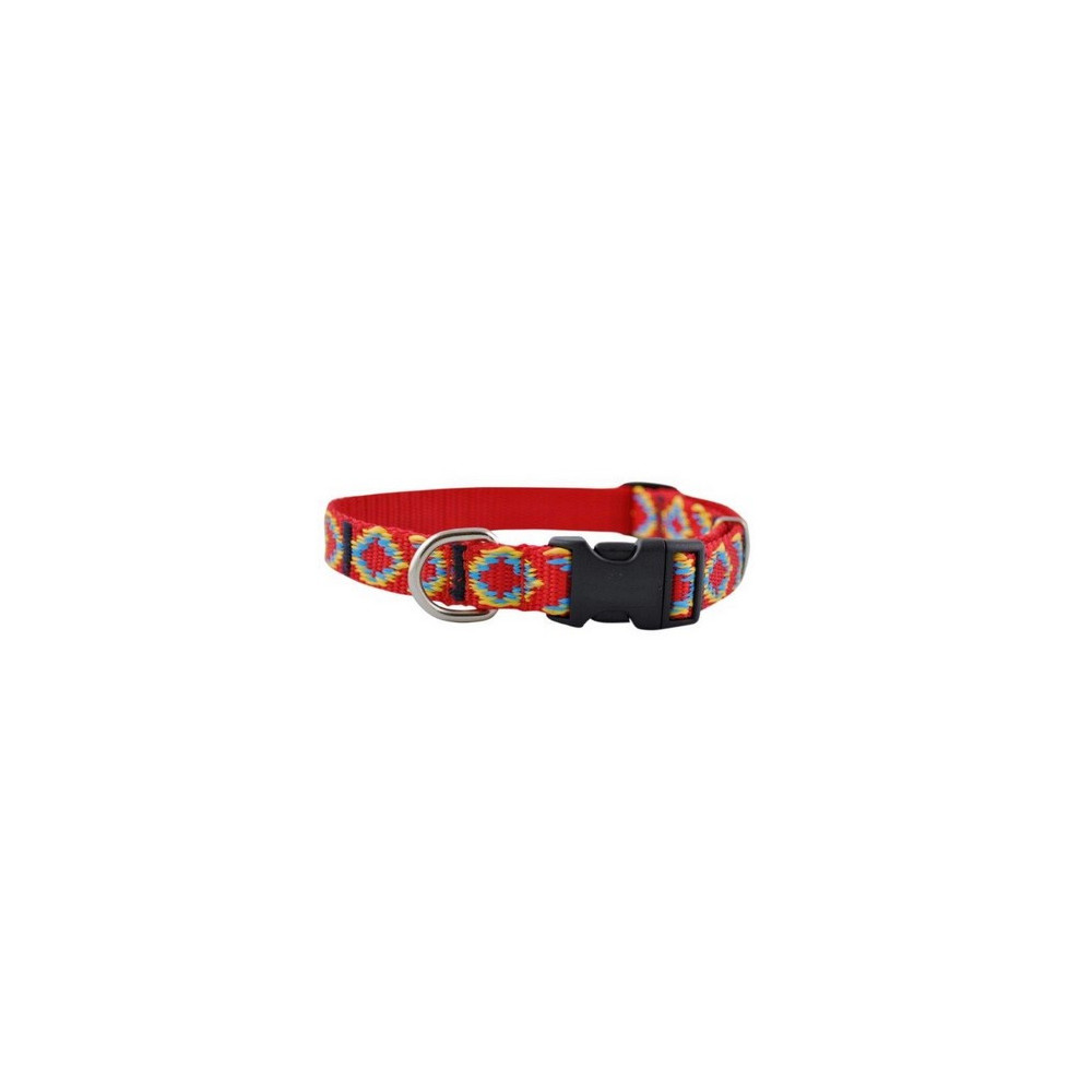 CHABA Obroża taśma ozdobna regulowana 16mm x 40cm czerwona
