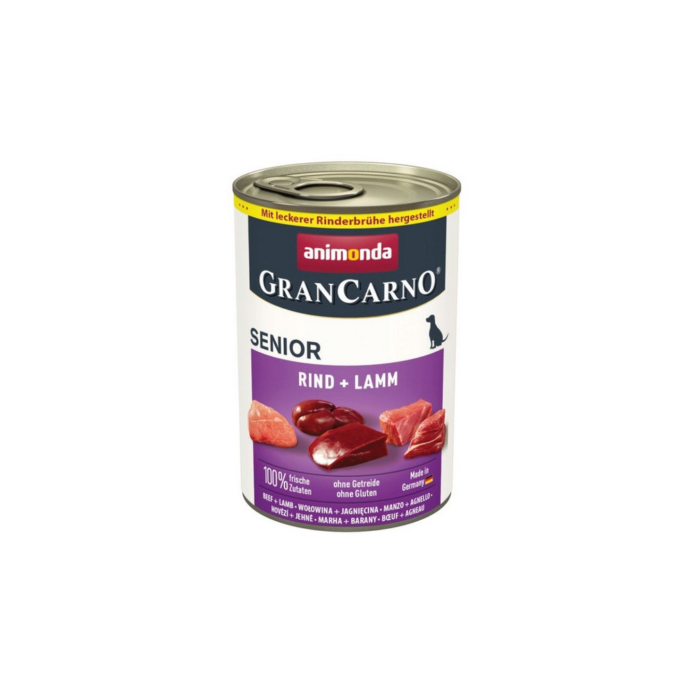 Animonda GranCarno Original Senior Rind Lamm Wołowina + Jagnięcina puszka 400g