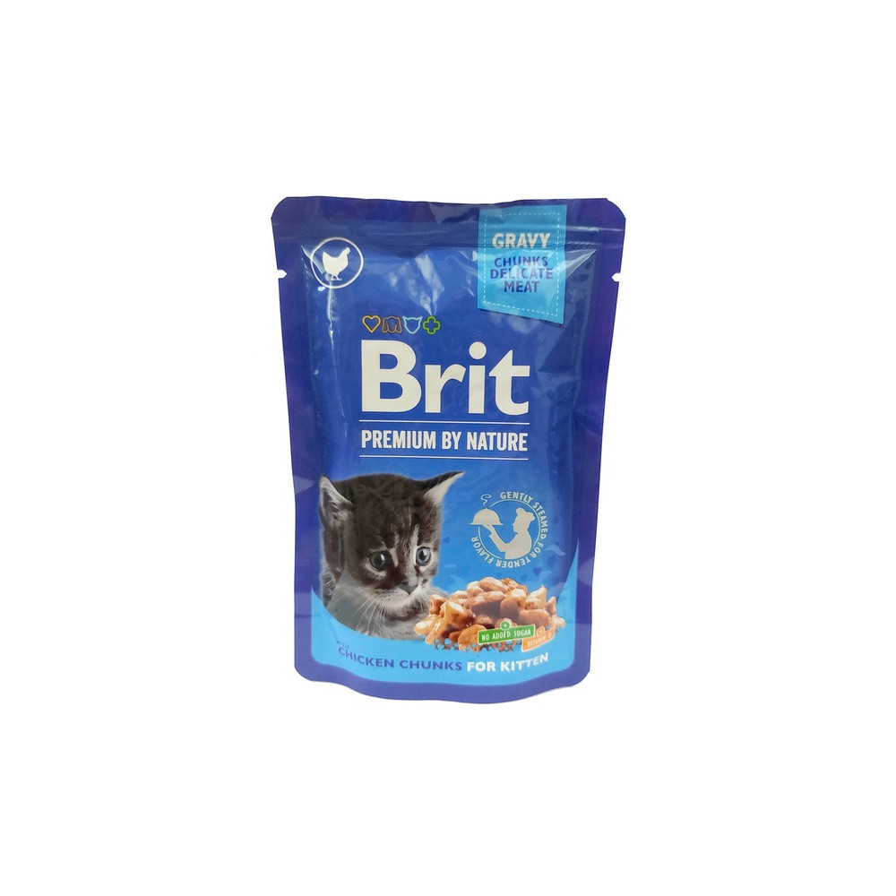 Brit Premium Cat Kitten Kurczak saszetka 100g