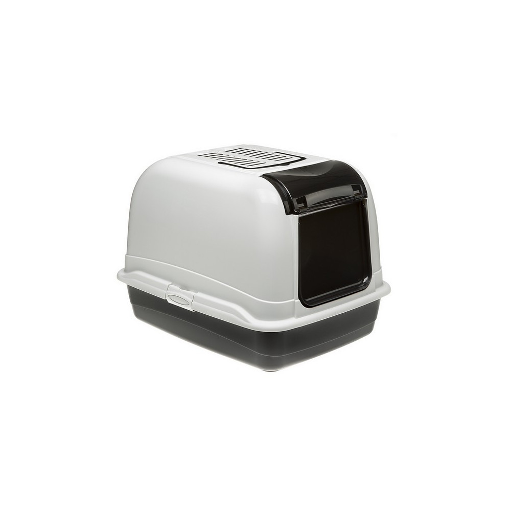 Ferplast Toaleta Maxi Bella biało-czarna - dla dużego kota [72070099]
