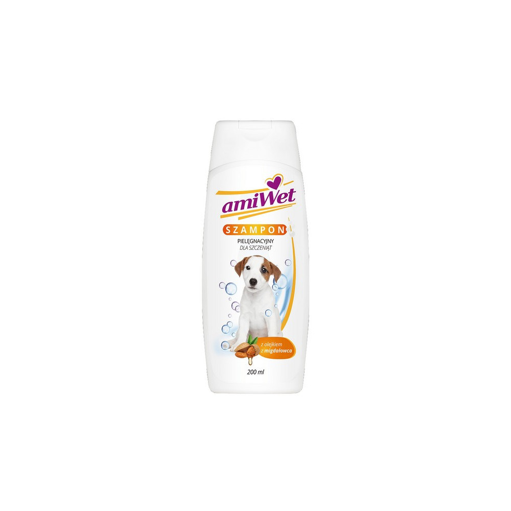Amiwet Szampon dla szczeniąt z olejkiem migdałowca 200ml