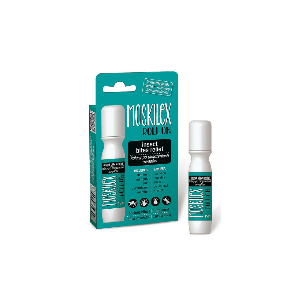 DermaPharm Moskilex Roll on 15ml - dla ludzi kojący po ukąszeniach owadów