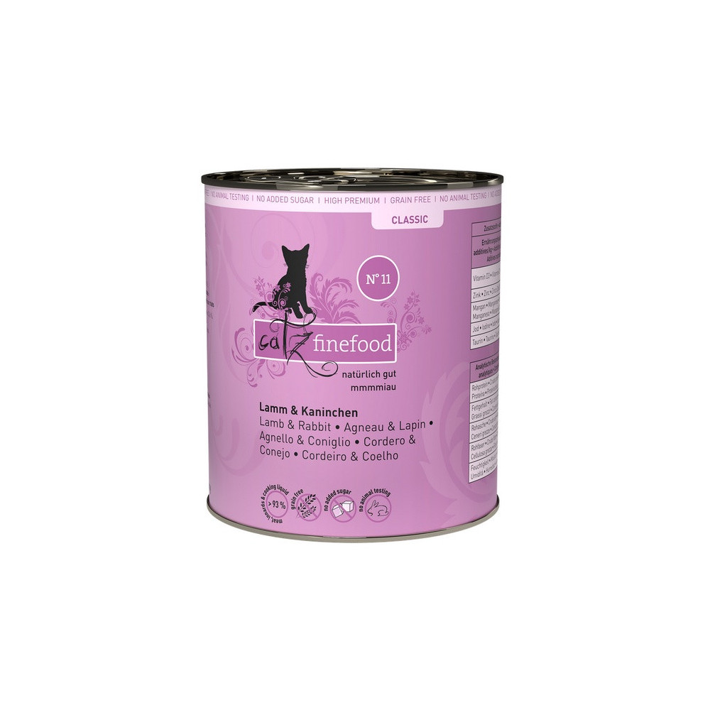 Catz Finefood Classic N.11 Jagnięcina i Królik puszka 800g