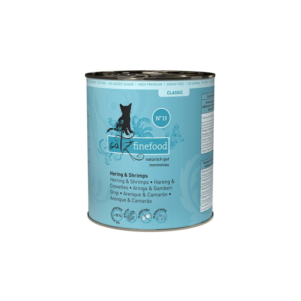 Catz Finefood Classic N.13 Śledź i Krewetki puszka 800g