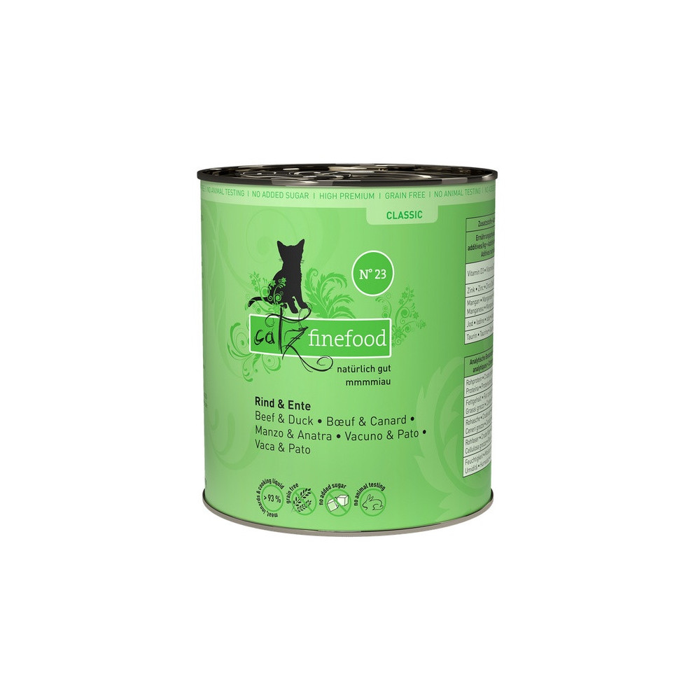 Catz Finefood Classic N.23 Wołowina i Kaczka puszka 800g