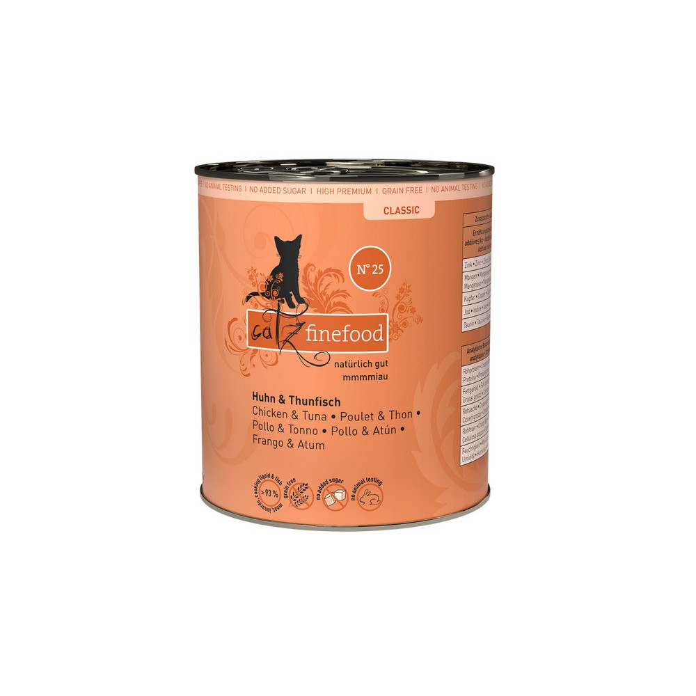Catz Finefood Classic N.25 Kurczak i Tuńczyk puszka 800g