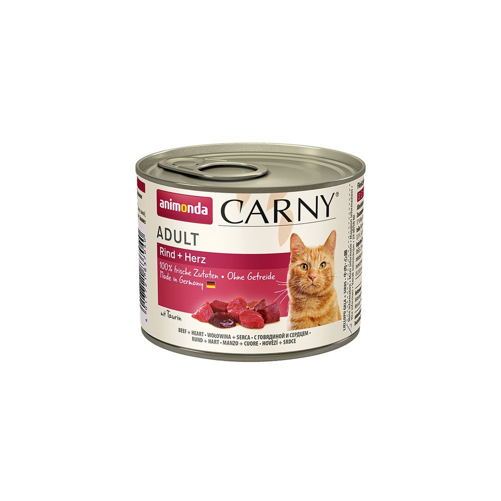 Animonda Carny Adult Wołowina + Serca puszka 200g