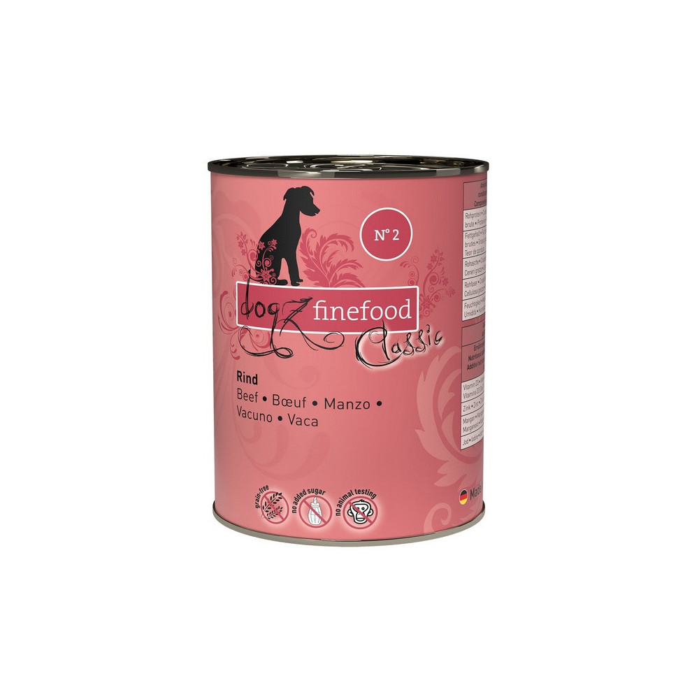 Dogz Finefood Classic N.02 Wołowina puszka 400g